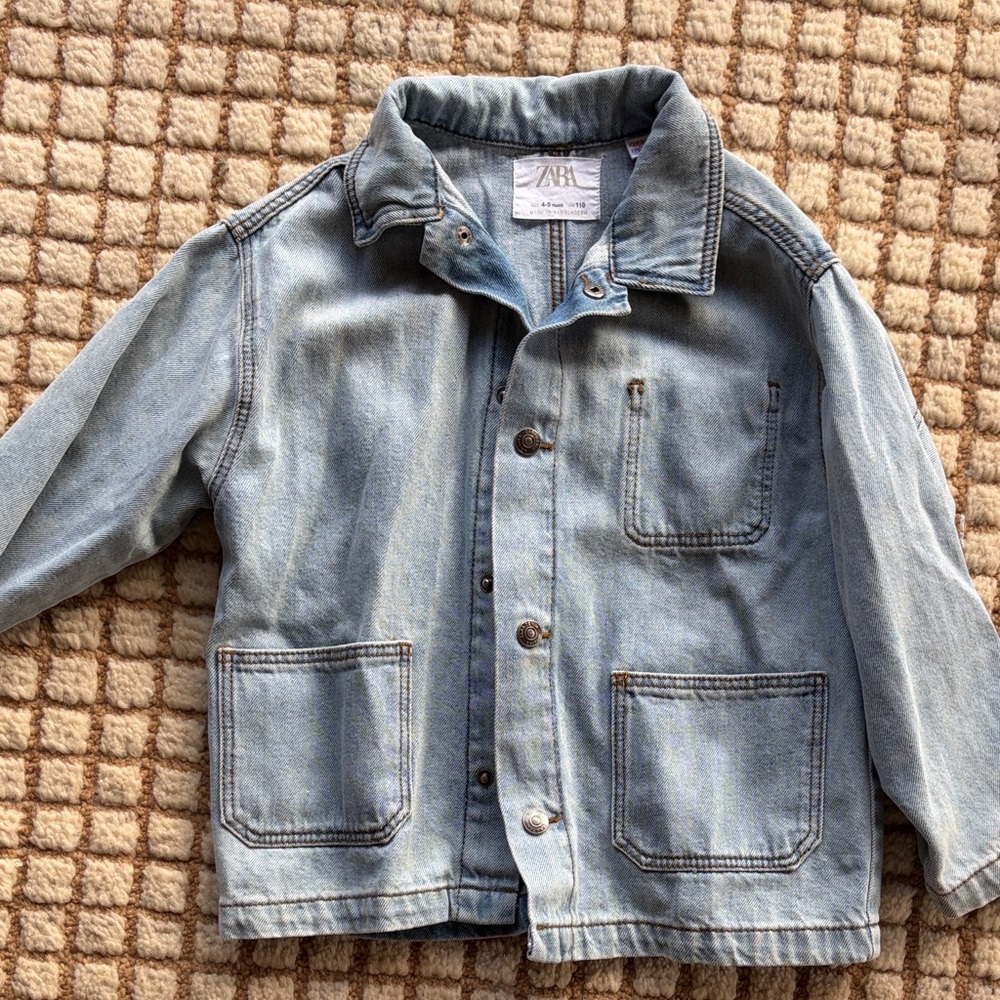 Zara Light Blue Kids Jean Jacket